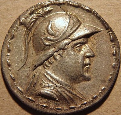 Eucratides  King of Bactria reigned ca 171-145 BCE tetradrachm Location TBD Photo by Rani Nurmai    2012